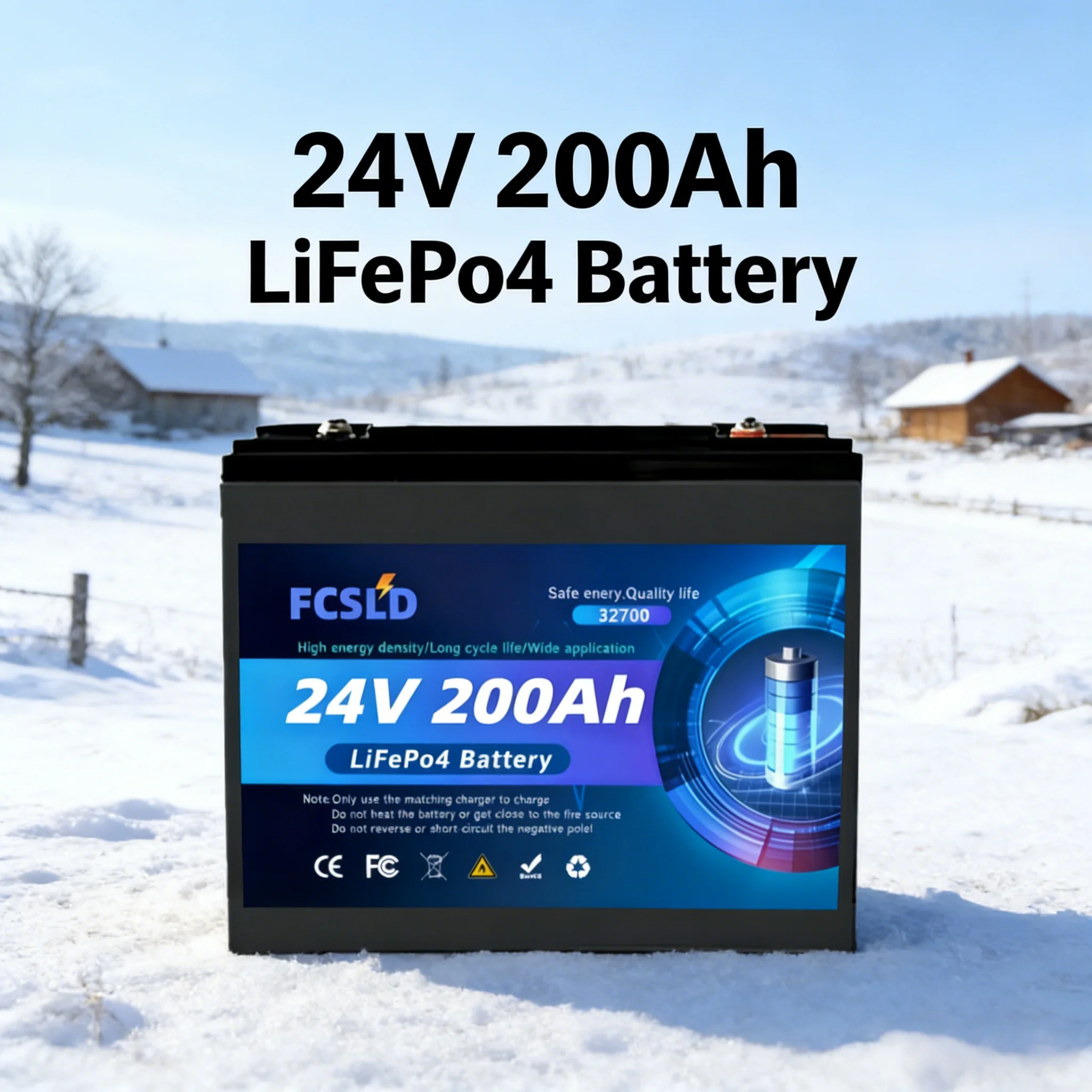 

New LiFePO4 32700 24V 100Ah-200Ah Battery has built-in 200A rechargeable Ferrous Lithium Phosphate Solar Off-grid Battery.