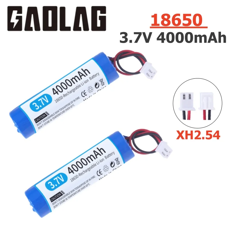 Batteria ricaricabile agli ioni di litio 3.7V 4000MAH 18650 con presa di ricambio illuminazione di emergenza linea xh2.54 per Bluetooth 4.2V