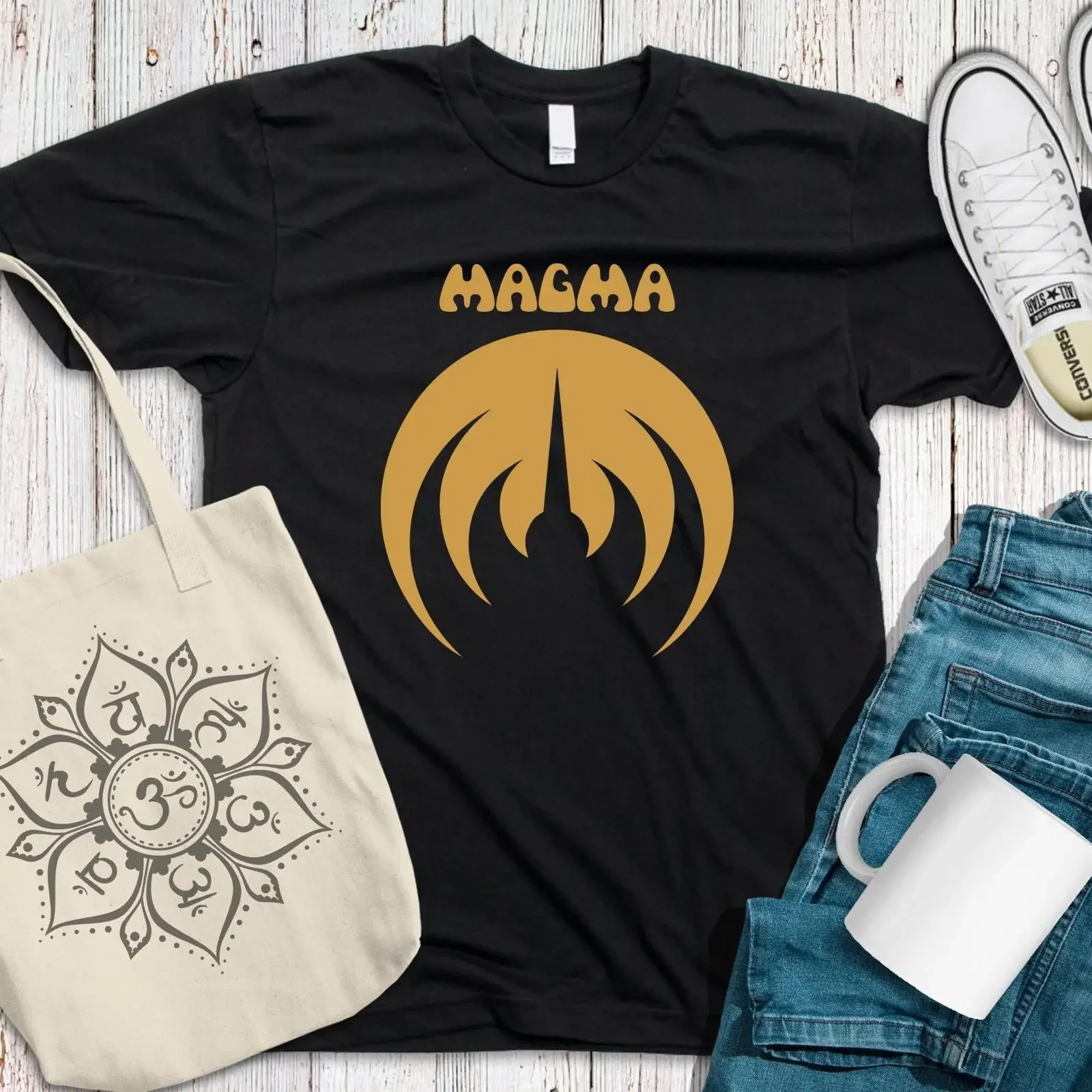 MAGMA T Shirt  French Progressive Rock Band Zeuhl Christian Vander vintage Washed Stylish designer clothes graphic Versatile