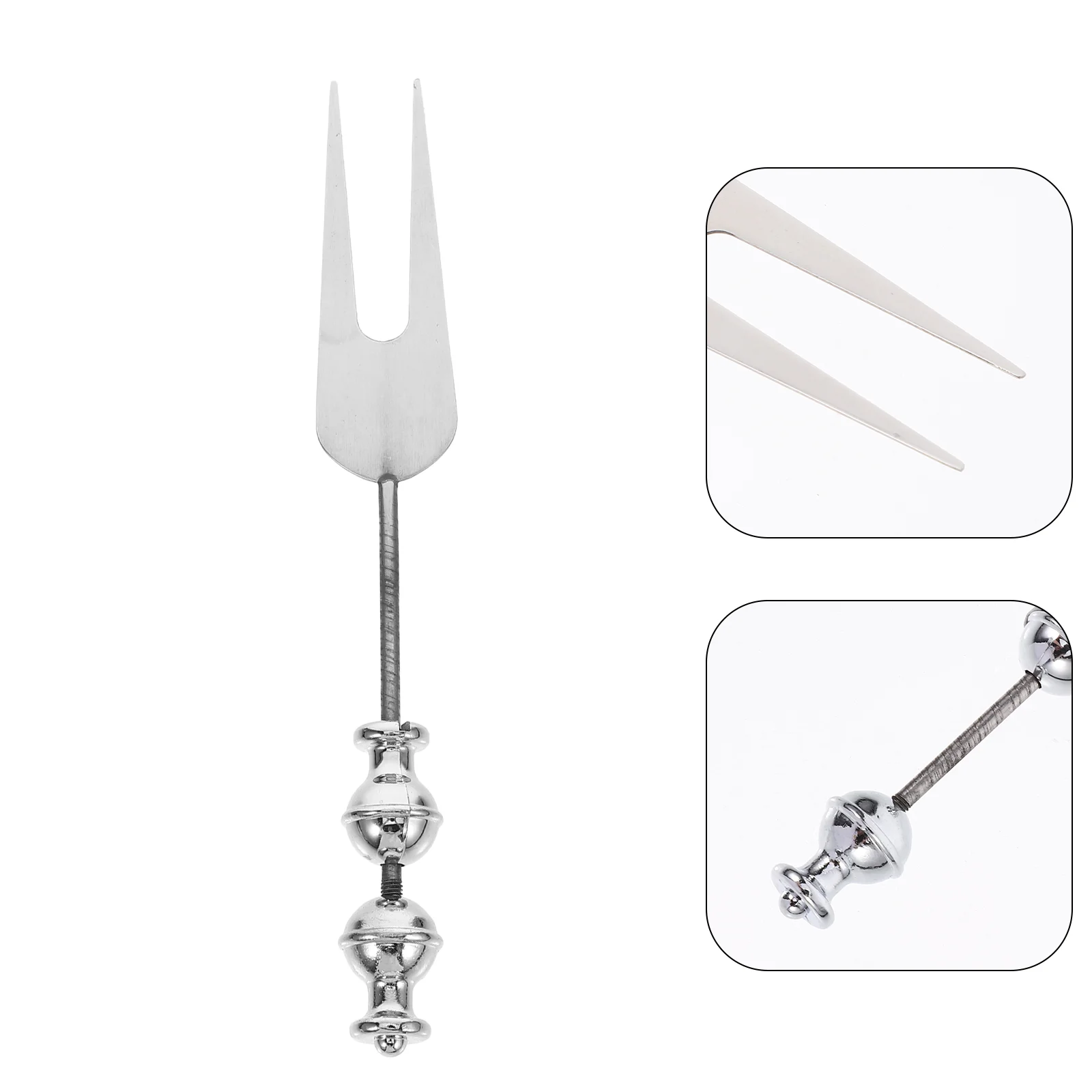 Stainless Steel Spoon Mixing Forks Food Serving Flatware Beadable Portable Tasting Small Bottle Stopper