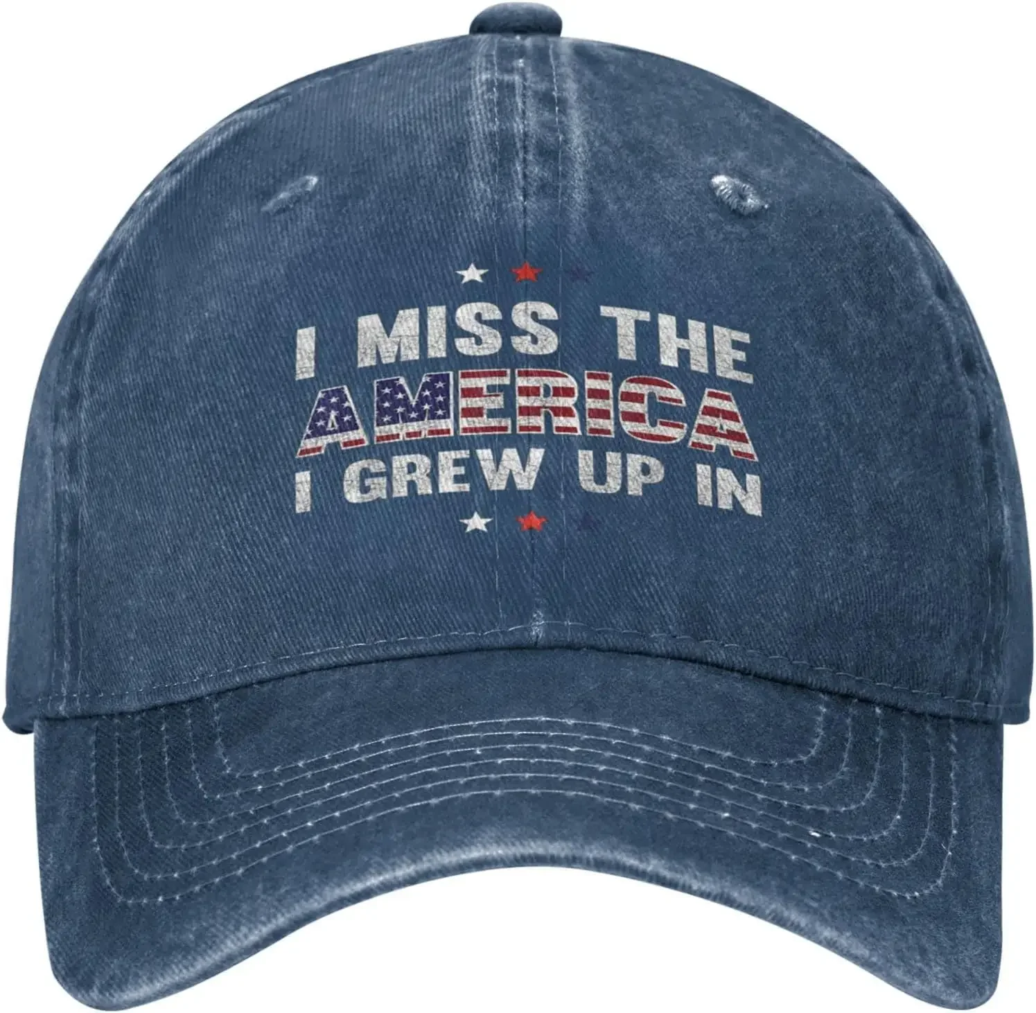 I Miss The America I Grew Up in Hat Unisex Baseball Cap Vintage Show Caps