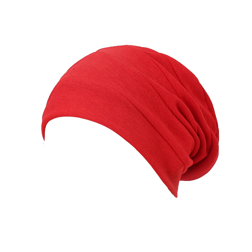 

New Muslim Inner Hijab Hat Baggy Slouchy Beanies Bonnet Chemo Cap Underscarf Turban Hair Loss Headscarf Head Wrap Turbante Mujer