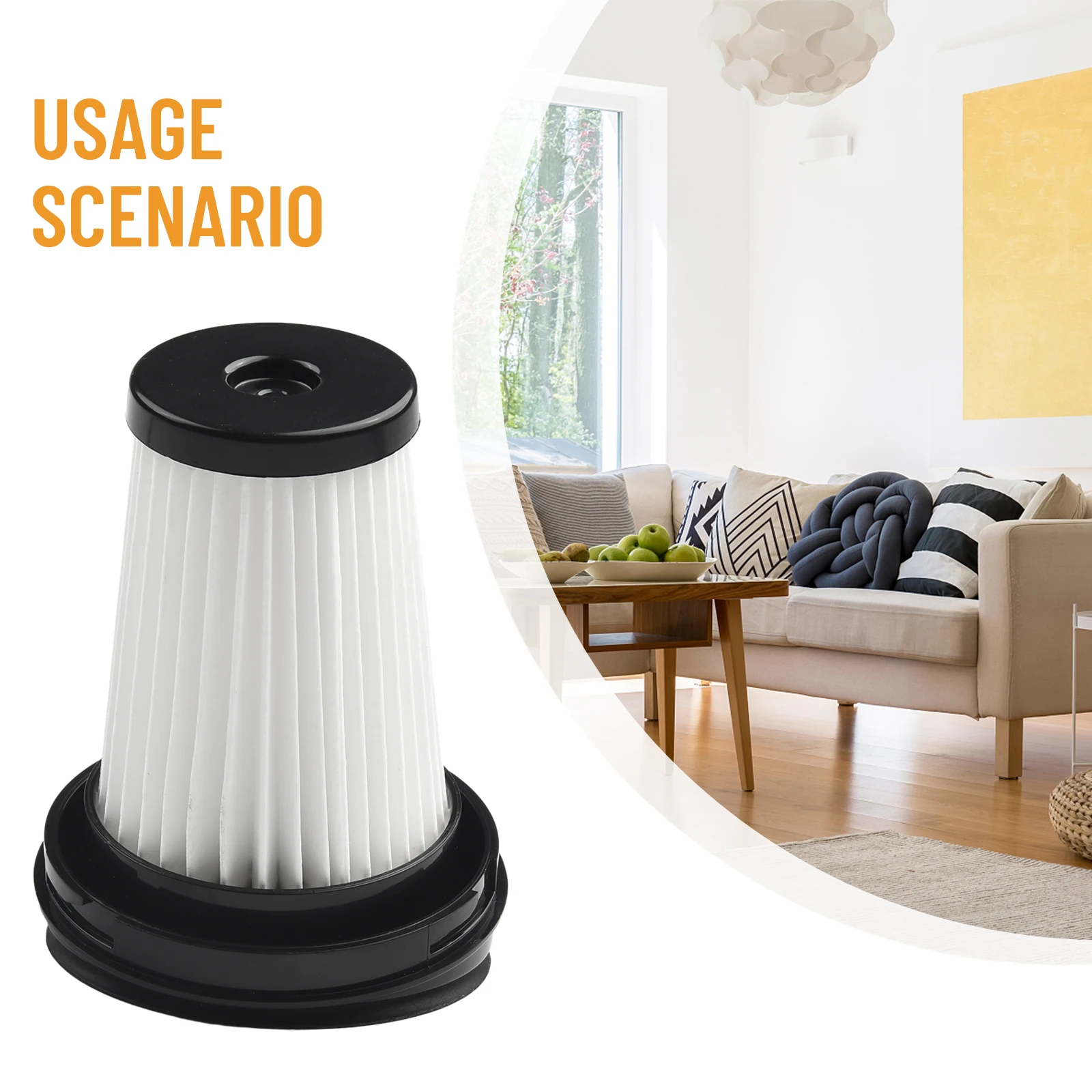 Herramienta de limpieza del hogar cosas útiles para cocina filtro plegable al vacío para Grundig Cyclonic 21,6 V, para Invictus 1, para Domo 21,6 V