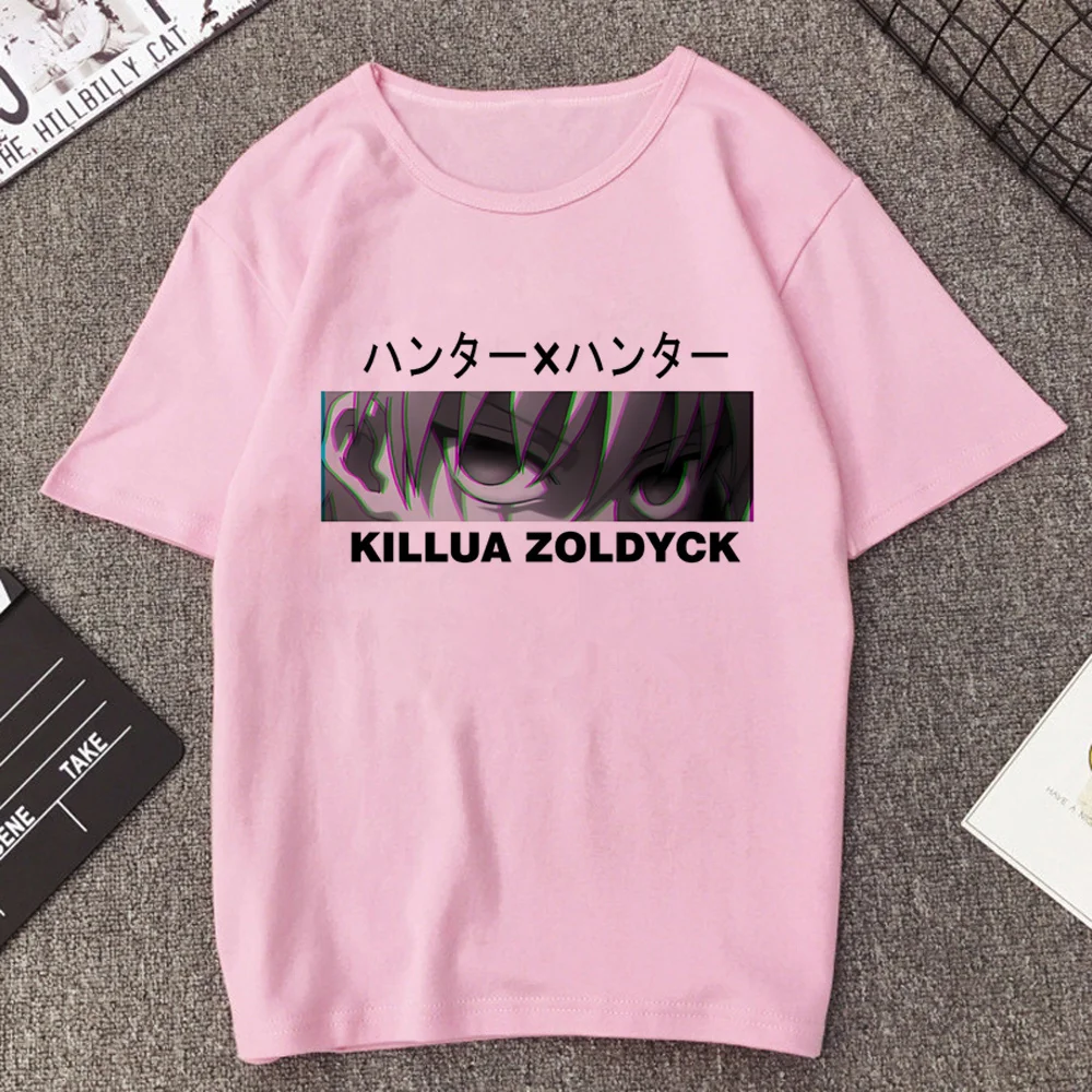 Killua Hunter x Hunter Hisoka top tees girl korean fashion streetwear grunge 2000s summer japan graphic grunge anime aesthetic