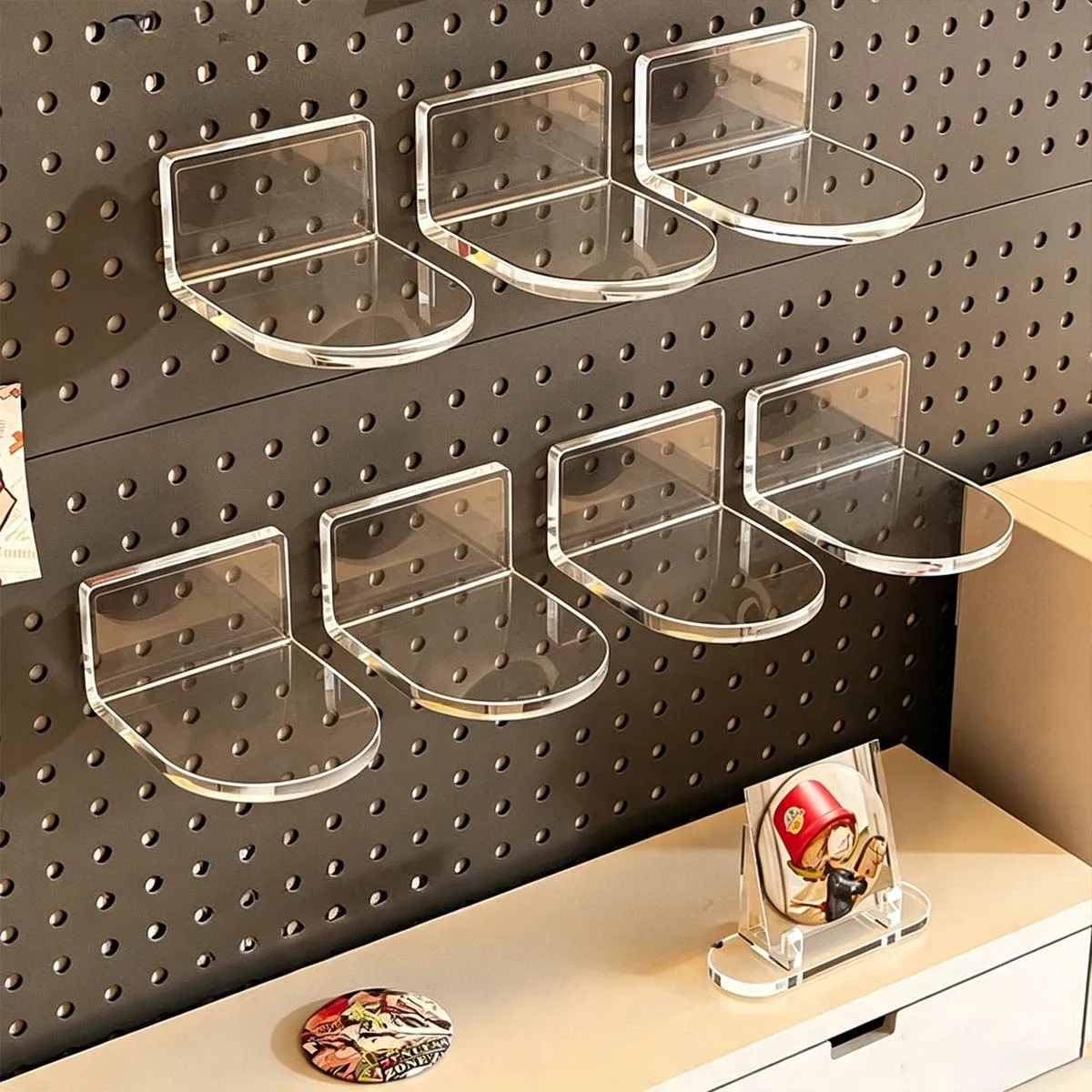 5 display stands for figurines, acrylic wall ornaments, figurines, nameplates, ornaments, cute figurines, back-to-school season,