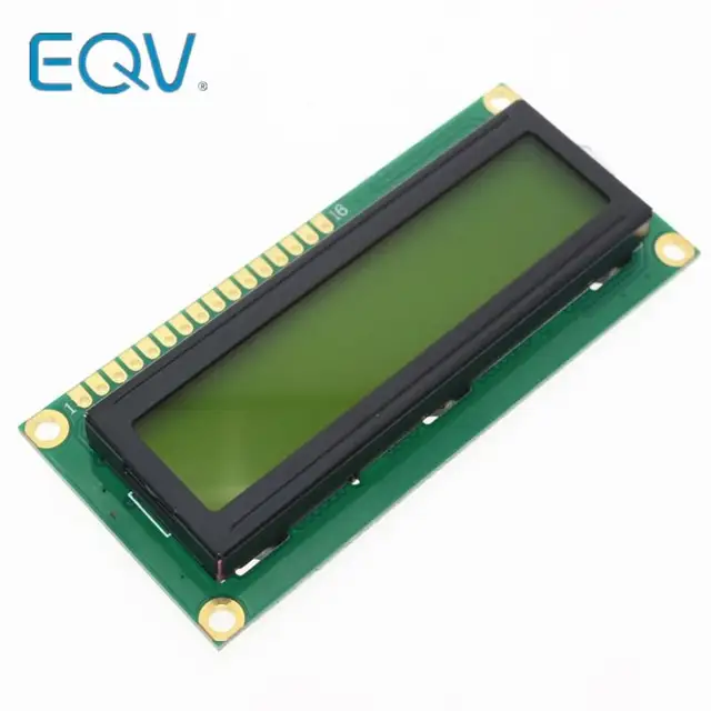 1 sztuk LCD1602 1602 moduł zielony ekran 16x2 znakowy moduł wyświetlacza LCD. 1602 5V zielony ekran i biały kod dla arduino