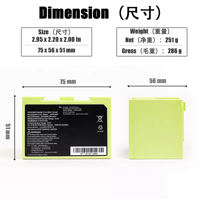 ICR18650-22P-4S1P ABL-D1 Lithium Battery Pack