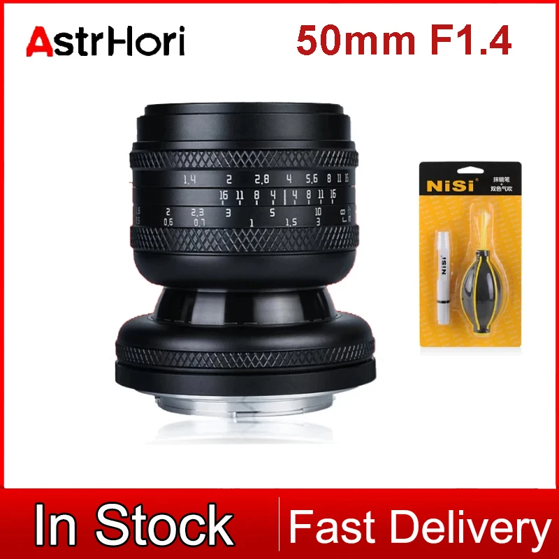 

AstrHori 50mm F1.4 Full FrameTilt-Shift Lens Manual Focus Large aperture Lens for Sony E Nikon Z Panasonic Sigma Leica L