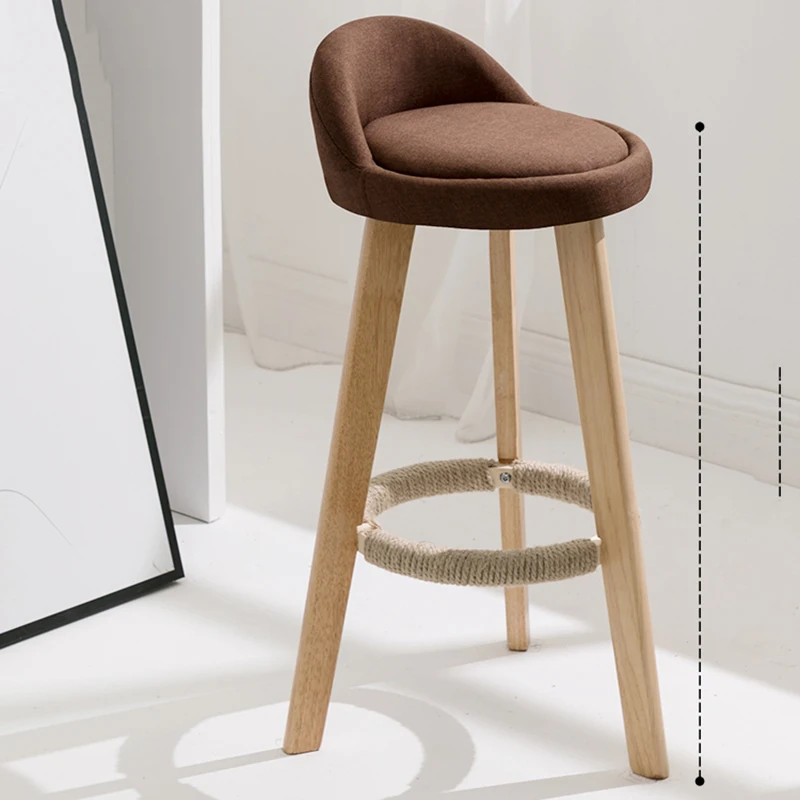 Barber American Bar Stools Wooden Luxury Gaming Ergonomic Computer Bar Stools Nordic Library Tabourets De Bar Home Furnitures