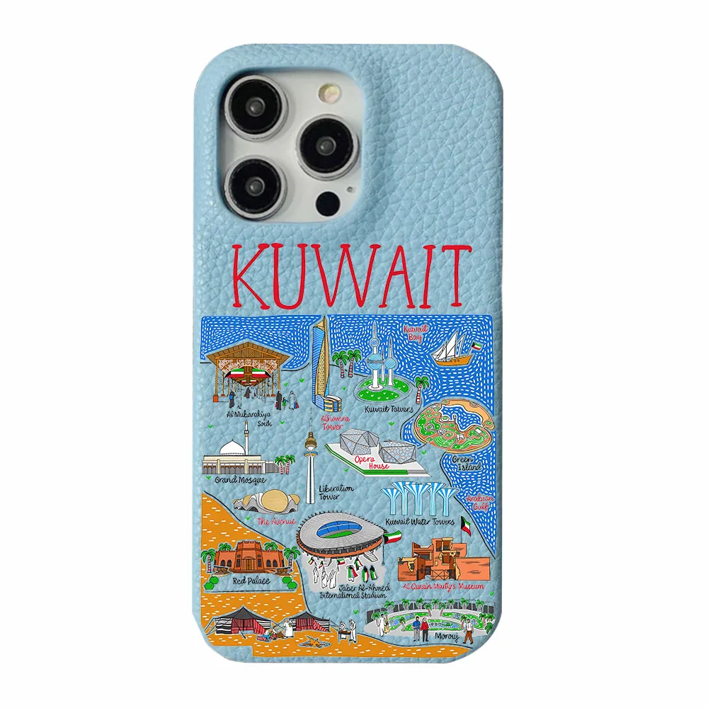 Для Iphone 14 13 15 Pro Xs Max 12 Mini 11 XR 16 Plus Роскошные чехлы с персонализированными буквами Кожаный чехол из искусственной кожи Bahrain