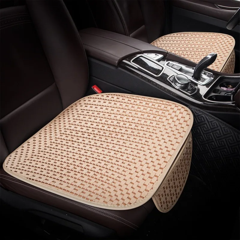 

Car Seat Cover,Ice Silk Seat Cushion Protector with Storage Pocket,Breathable Comfort Auto Front Seat Cushion Mat