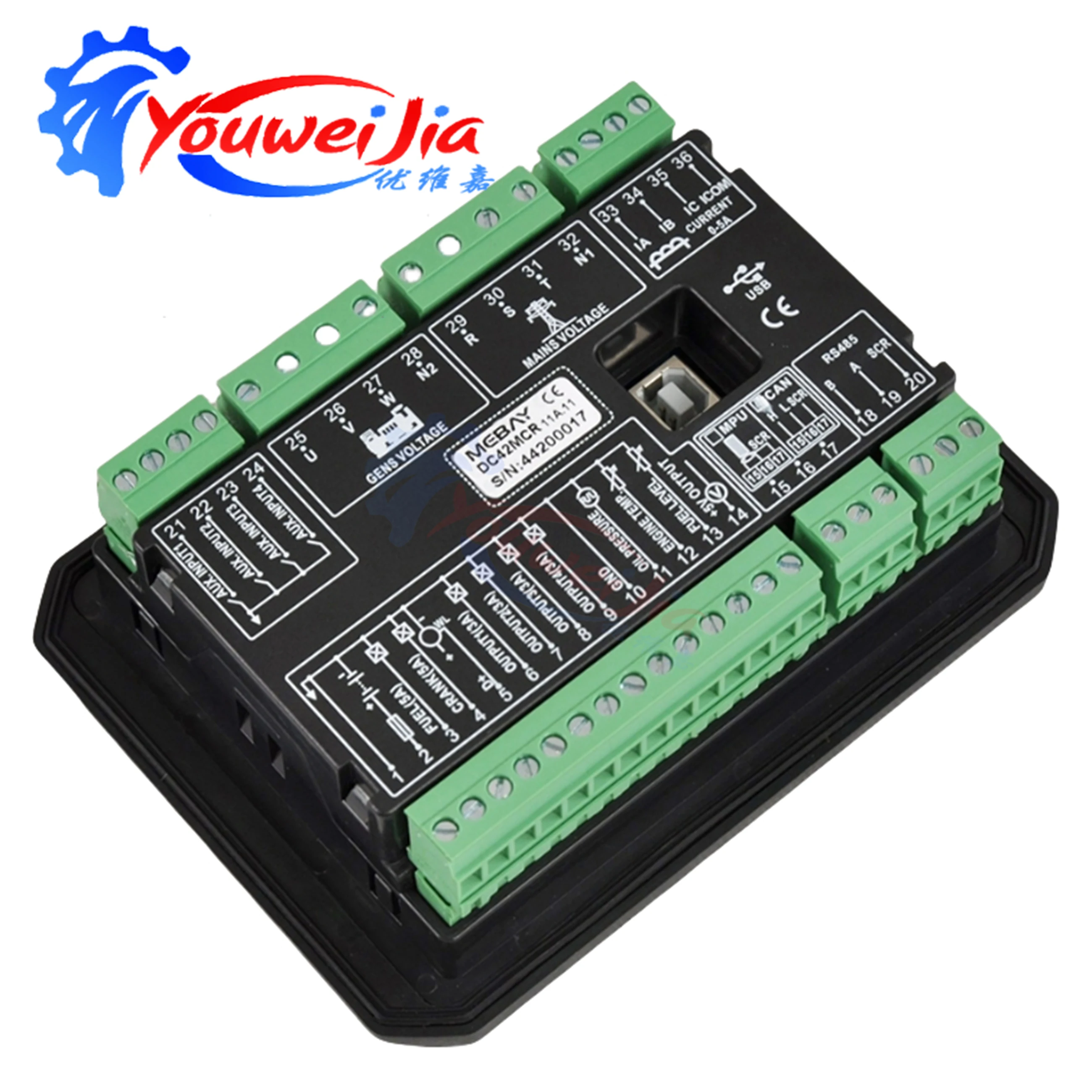 

Контроллер генераторной установки Mebay DC42MCR с ЖК-экраном, система мониторинга и защиты дизельных генераторов