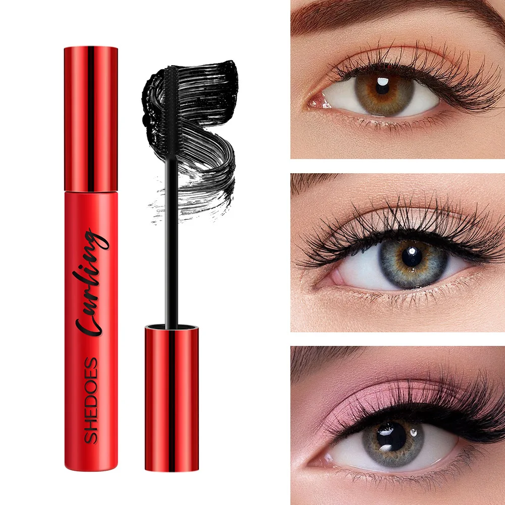 2 szt. - Tusz do rzęs 5D o długotrwałym działaniu, wodoodporny i łatwy do usuwania, trójwymiarowy tusz podkręcający i pogrubiający rzęsy z cienkim pędzelkiem