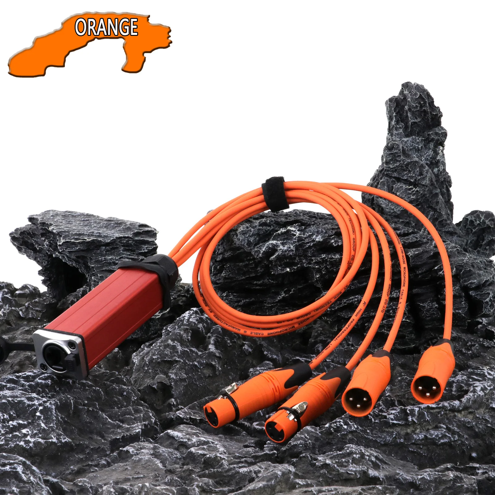 0.2M-15M Rj45 Cat5 Met Afgeschermde Converter Naar 4-kanaals Xlr 3pin 2 Mannelijke 2 Vrouwelijke Multi-Netwerk Breakout Ontvanger Verlengkabel