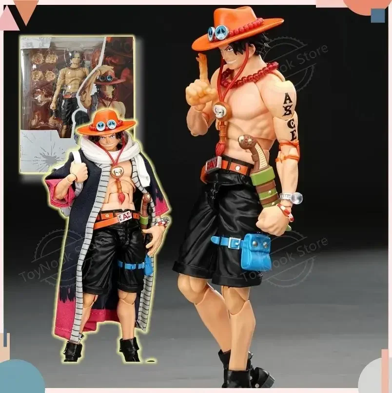 

IN STOCK Portgas D Ace Anime One Piece Articulated Action Figure Desktop Decoration Ornament Model Kit Boy Trendy Toys Gifts