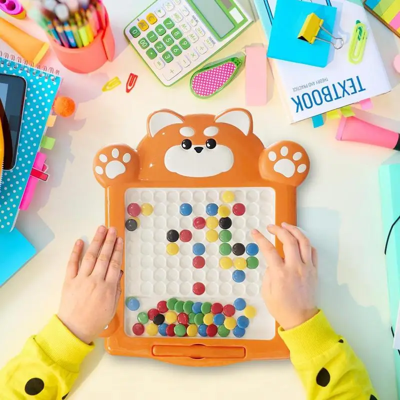 Kids Magnetic Drawing Board Magnetic Writing Doodle Board Multifunctional Educational Toys Safety Portable For Girls Boys