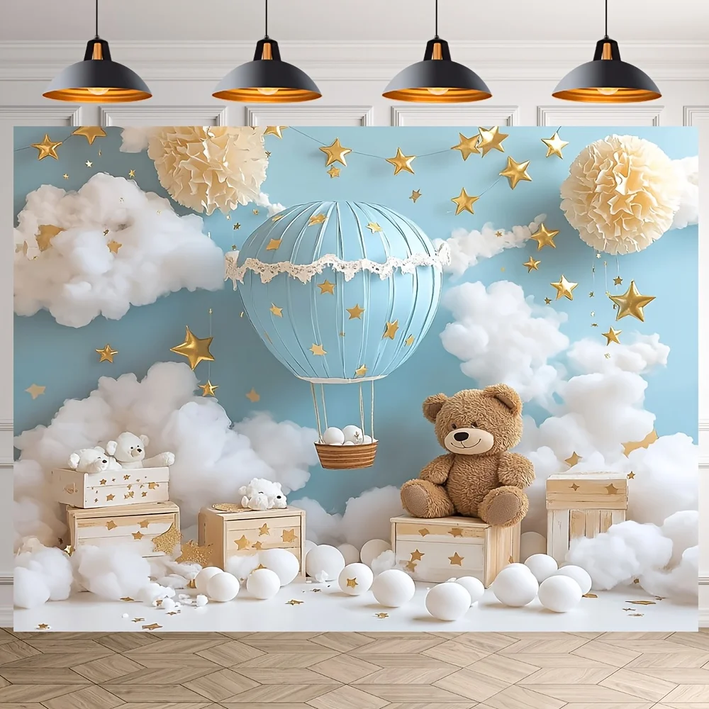 خلفية الدب الرائعة بالهواء الساخن - لا حاجة للكهرباء، متوفرة بأحجام متعددة - مثالية لحفلات الشتاء #1