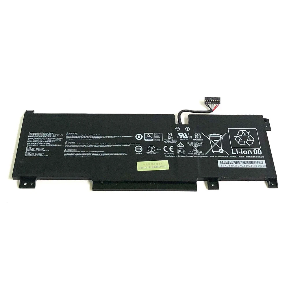 العلامة التجارية الجديدة حقيقية الأصلي BTY-M492 11.4V 53.5Wh بطارية الكمبيوتر المحمول ل MSI نبض GL66 11UDK-076 GF76 GL76 WF76 11UJ #3