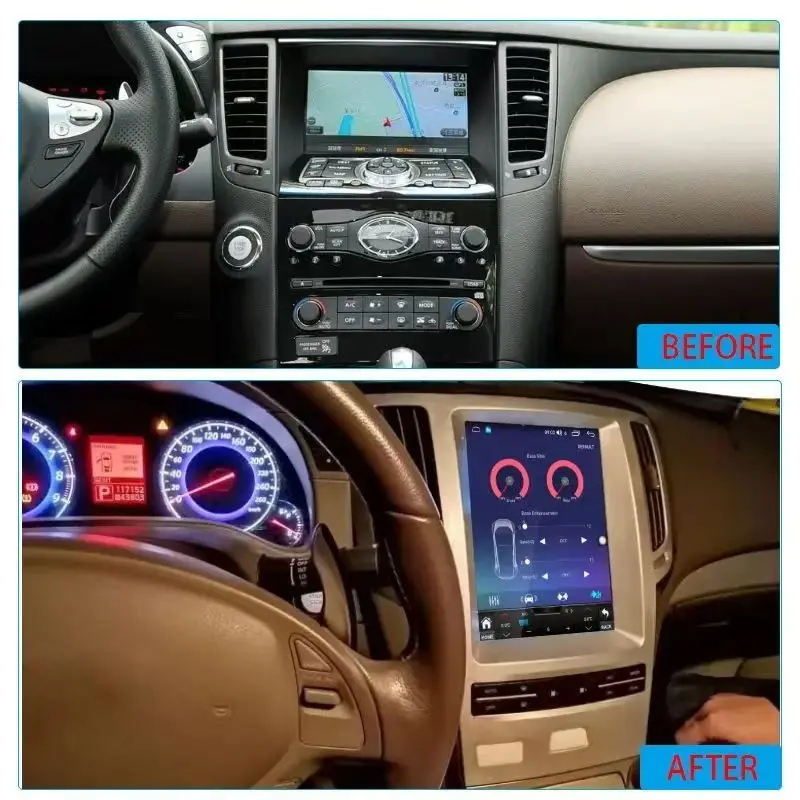 مشغل وسائط متعددة نظام تحديد المواقع والملاحة لإنفينيتي GX G37 G25 G35 2007-2015 CARPLAY أندرويد 13 راديو السيارة استقبال ستيريو Autoradio