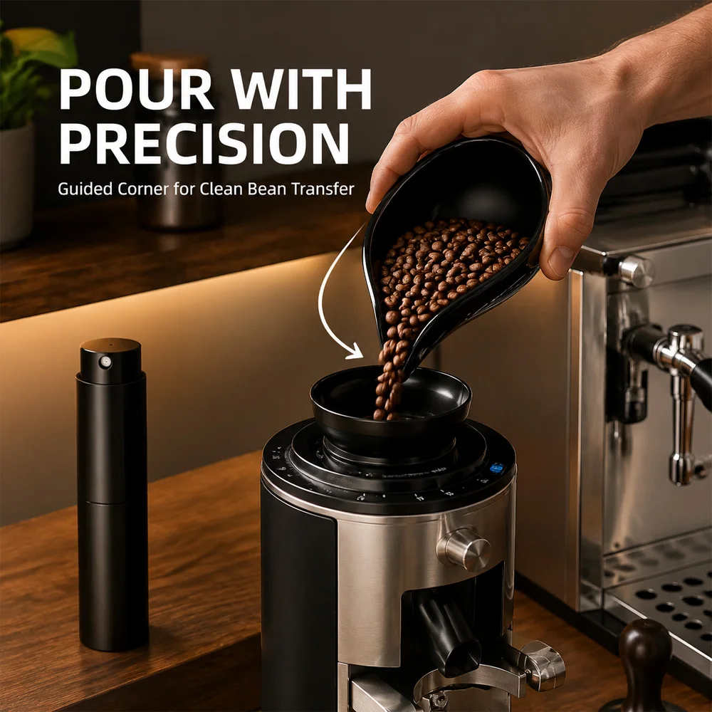 Coffee Beans Dosing Cup Trays and Spray Portable Humidifier Powder Anti Fly and Static Electricity Espresso Grinder Accessories