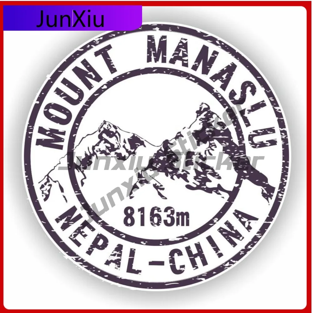 

Manaslu Mount Stamp Mountains Vinyl Sticker Round Seal Anti Scratch Decals Ebike Camping Car Decoration Stickers Suv Cover Water