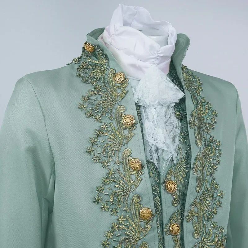 18th Century Colonial ชุดผู้ชายยุคกลางชุด Noble Court Rococo ยุคกลางคอสเพลย์เครื่องแต่งกาย Retro ฮาโลวีนเครื่องแต่งกาย @ 0Z *