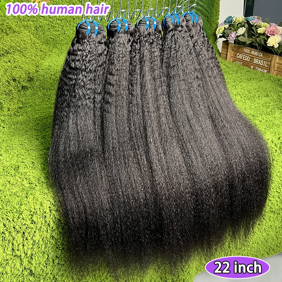 

Наборы прямых волос 18A Kinky Straight из натуральных человеческих волос # Натуральные черные волосы 1B, 100 г, двойная прядь, 100% необработанные вьетнамские натуральные волосы для наращивания