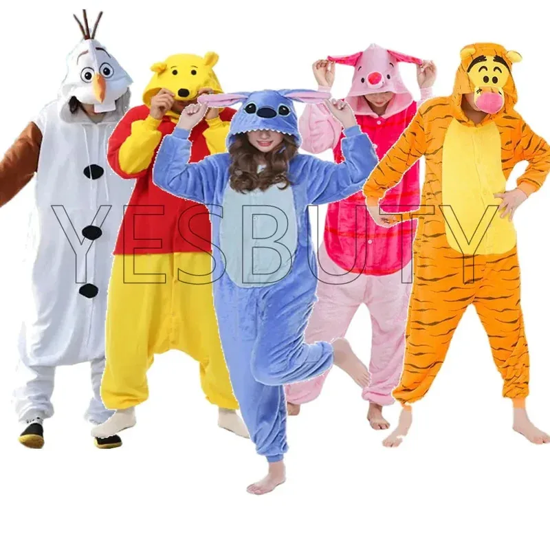 

CyOlaf point Pluto ours tiger Cosplay Costume Onesies Kigurumi Animal plush tiger Anime pajamas adults jumpsuits Homewear