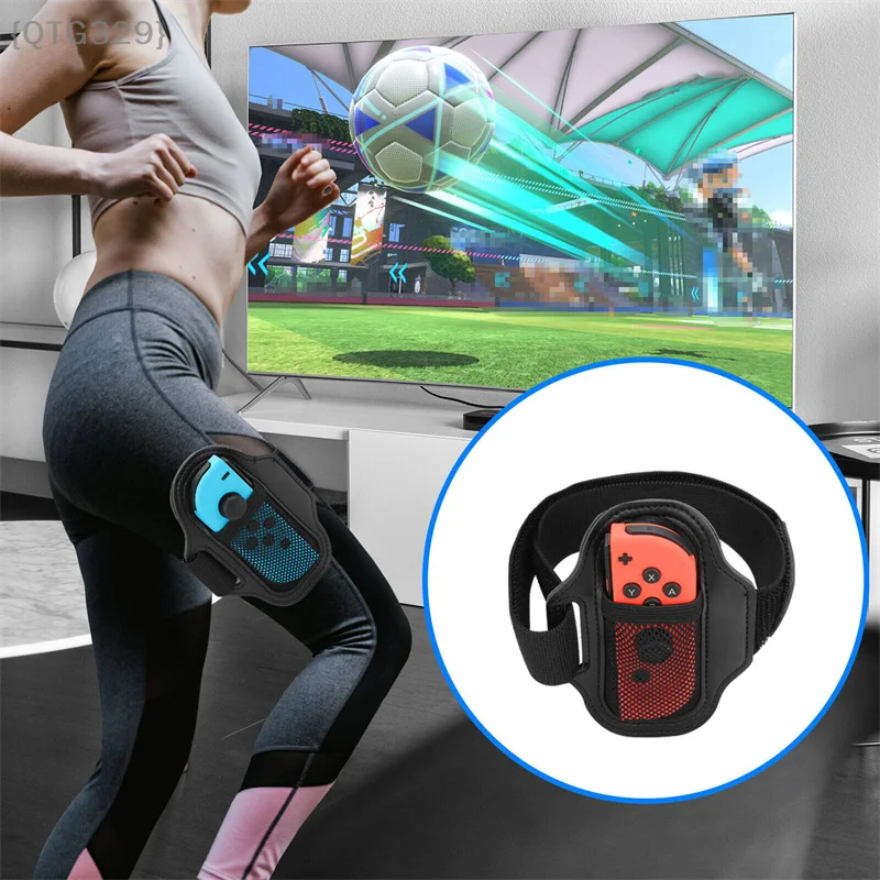 2 Pcs Leg Strap Set – Adjustable Elastic For Switch Sports Soccer, Compatible With JoyCons & Switch OLED Controller