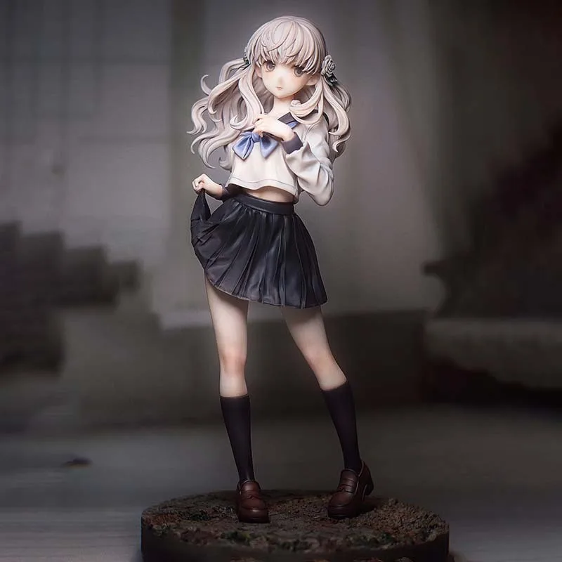 

Game 13 Sentinels: Aegis Rim Fuyusaka Iori Jk Uniform Anime Beautiful Girl Animation PVC Decoration Box Model Toy Gift
