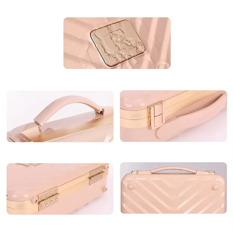 多機能磁気リップスティックケース 新しい空のメイクボックス メイクブラシケース プロ仕様 防塵プラスチック化粧品ケース