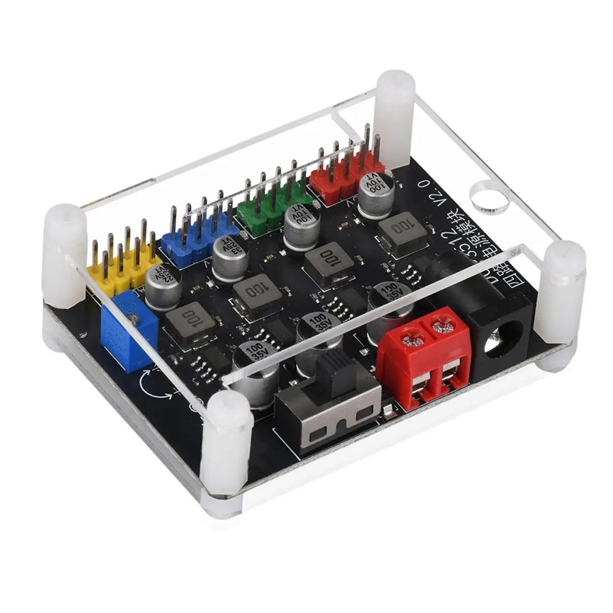 AA19 DCP3512 4-Channel DC-DC Buck Converter Module 6V-30V to 0.9V-29.6V for Electronic Test Conversion Modul