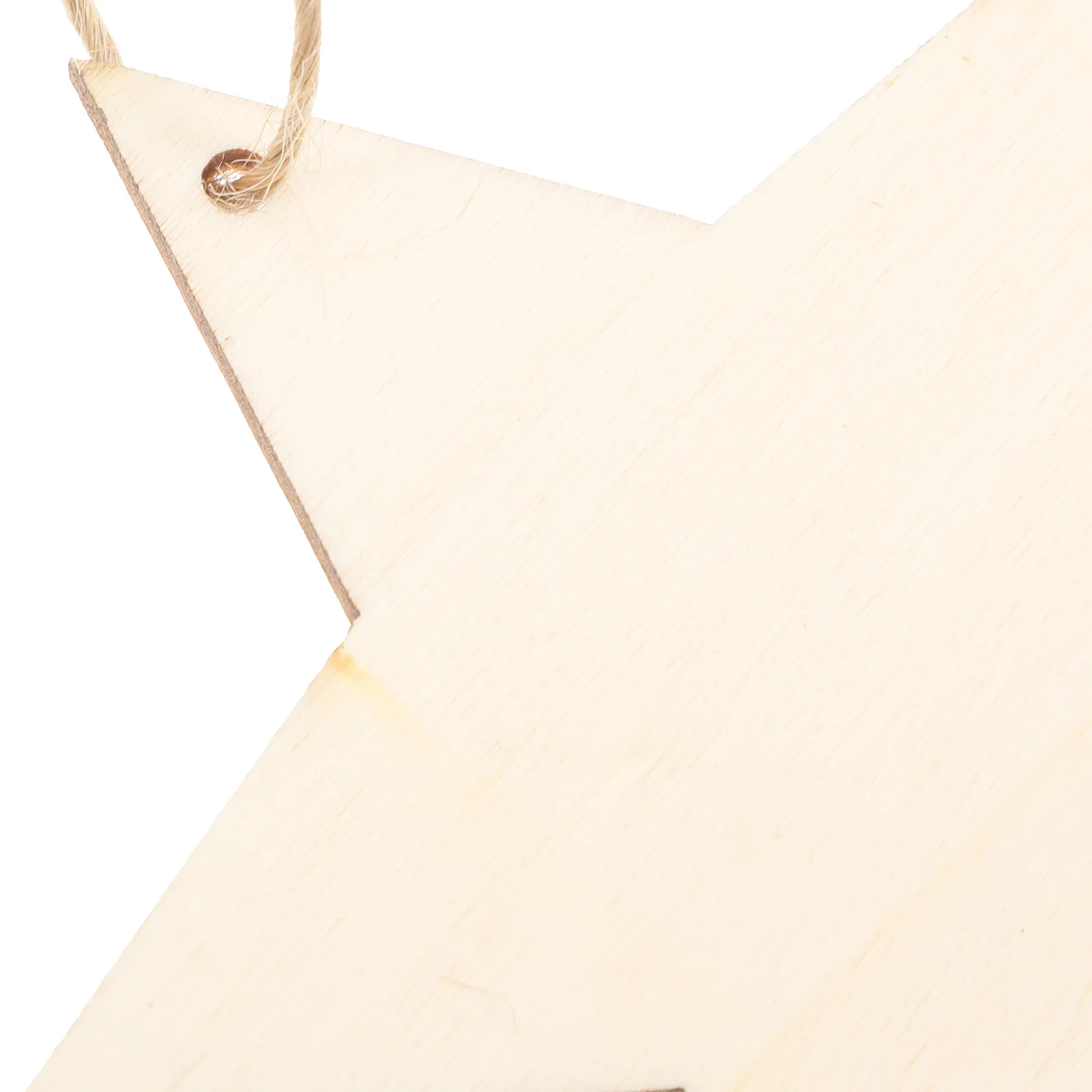 50 قطعة نجمة خشبية الخماسي معلقة المعلقات الزخرفية شجرة عيد الميلاد الحلي عيد الميلاد نافذة الباب لوازم معلقة Craft بها بنفسك الحرفية #6