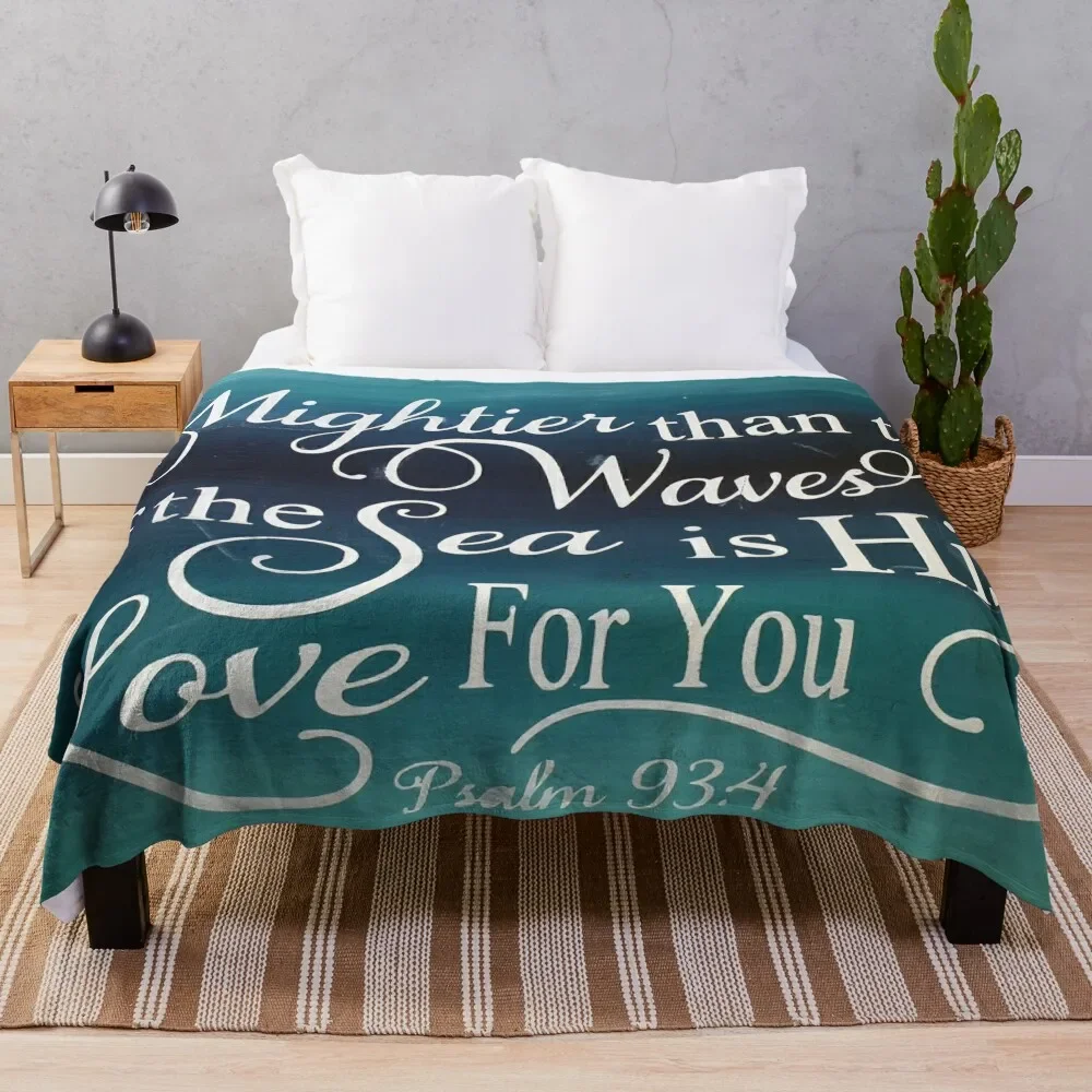 

Psalm 93:4 Throw Blanket blankets ands Multi-Purpose Designers Decorative Sofas Blankets