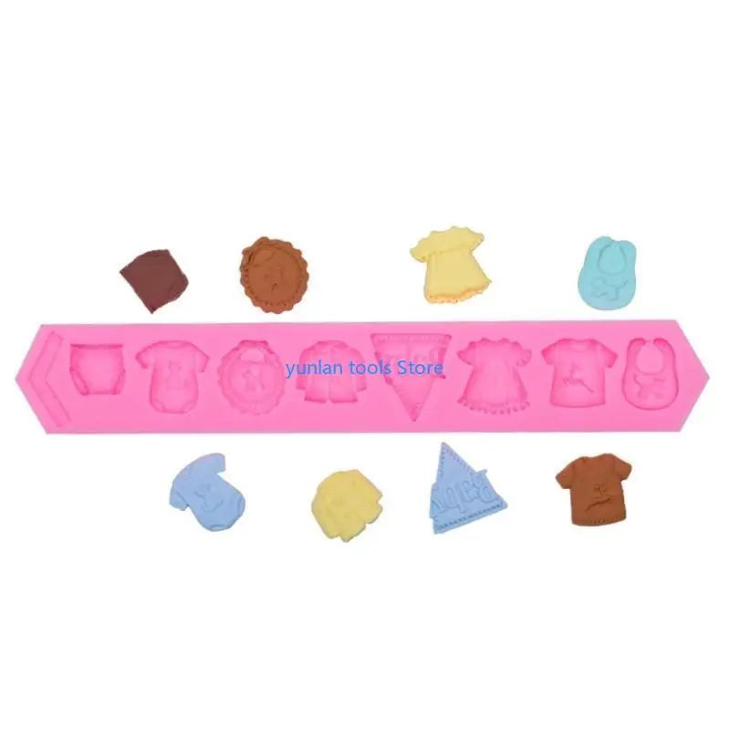 

50LB Baby Clothes Silicone Chocolate Mould Cake Decor Tool Kitchen Baking Accessories
