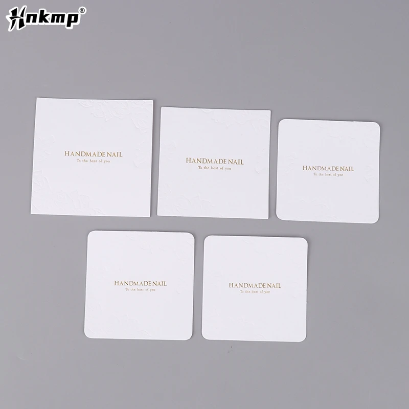 10 PCS Press-On Nail Packaging Display Handmade False Nail Design Swatch Show Card Manicure Sample Display Salon