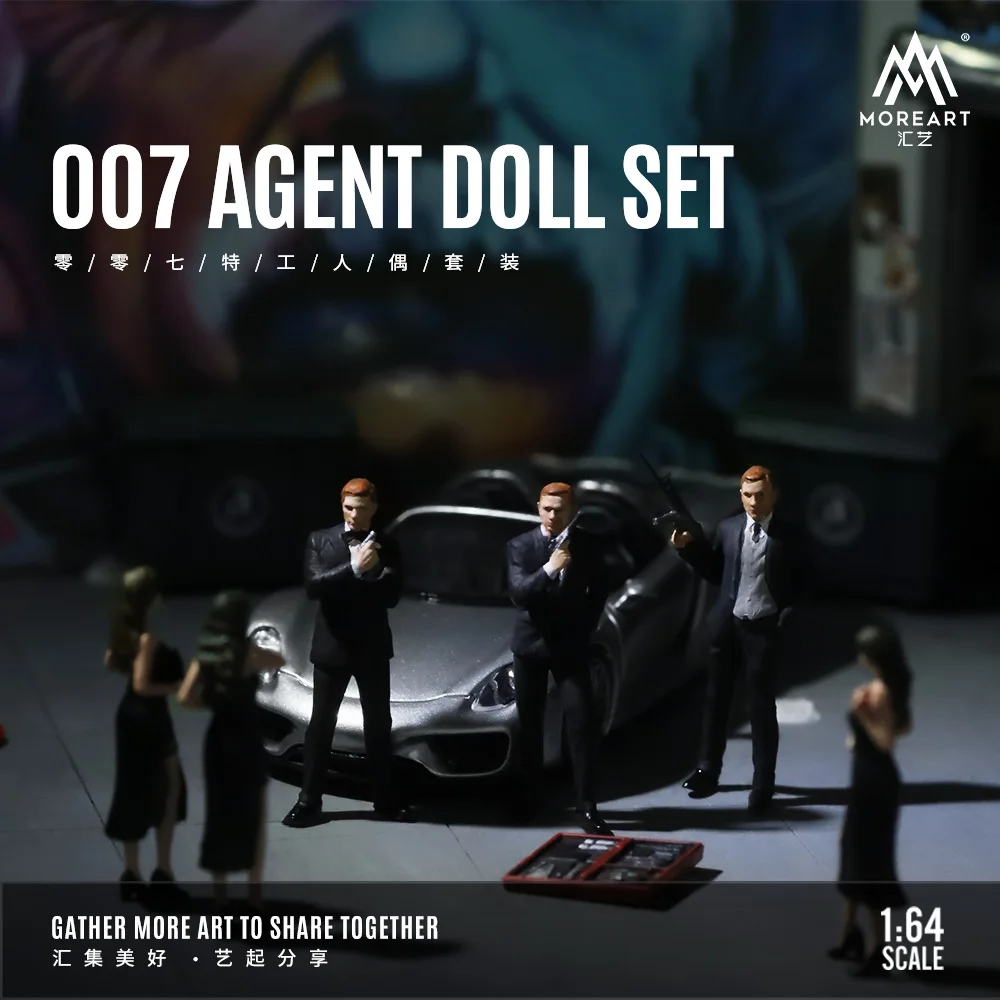 

More Art 1:64 Agent Zero Seven Doll Set Фигурка, модель фигурки из смолы, украшение сцены, дисплей, коллекция и подарок