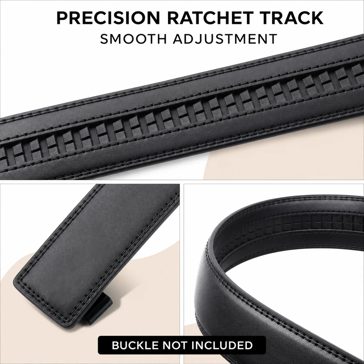 High-Quality Cowskin Leather Belt Strap