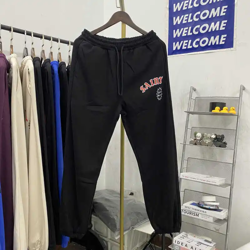 

Новые повседневные брюки с принтом 24SS, свободные спортивные спортивные штаны, длинные брюки, прямые брюки, молодежная модная летняя одежда