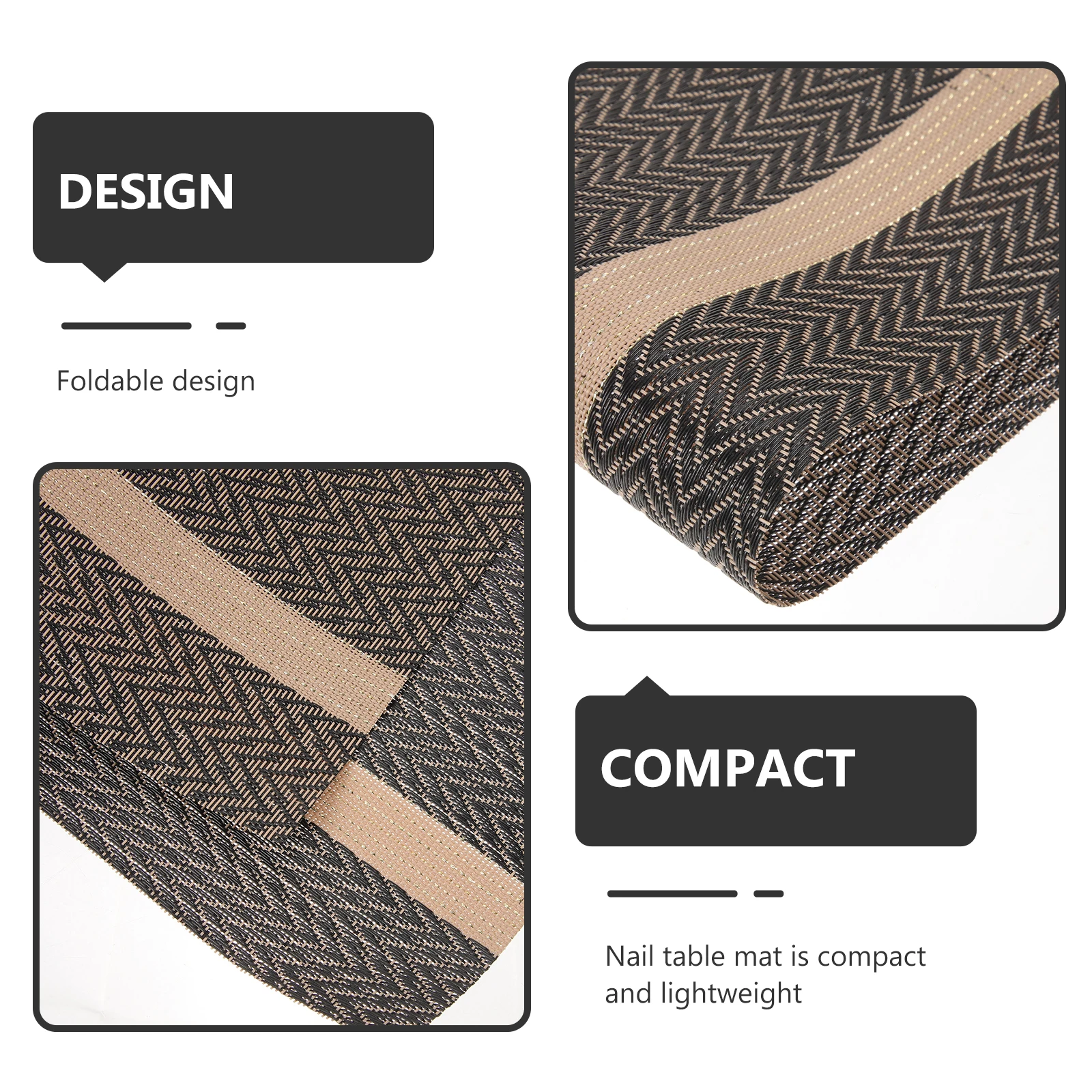 Alas Kuku PVC Lipat Bantalan Manikur untuk Kuku Akrilik Anti Selip Cakupan Luas Tahan Aus Perlengkapan Kuku Portabel