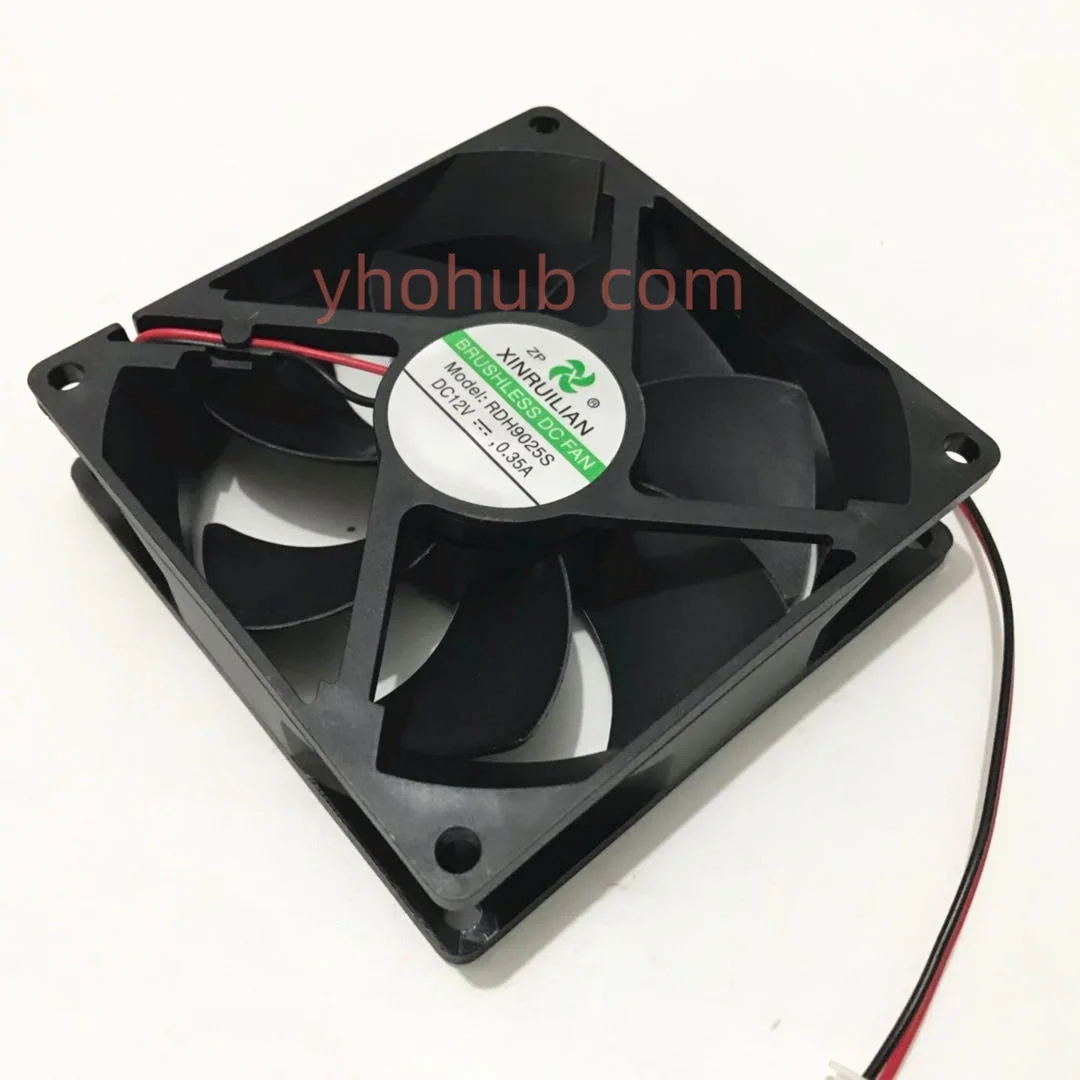 Xinruilian RDH9025S DC 12V 0.35A 90x90x25mm 2-drutu wentylator chłodzący serwer