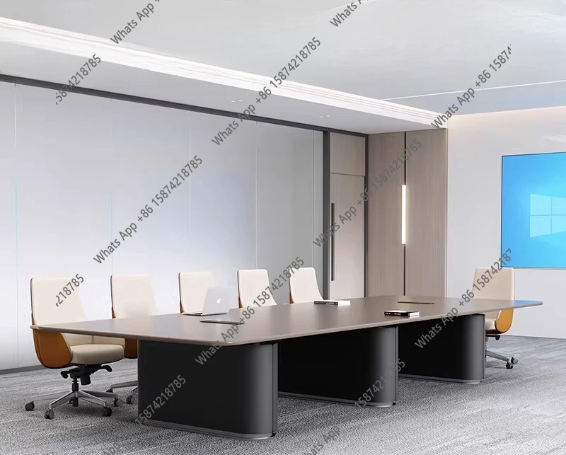 

Новый конференц-стол: простой и современный, большой стол для приемных зон, стол для переговоров в конференц-зале.