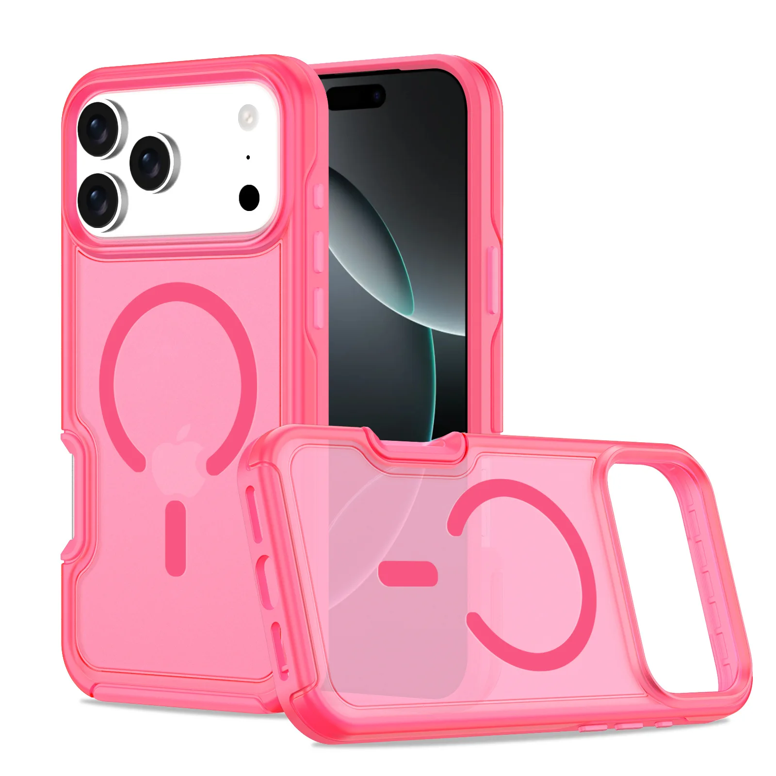 case for iphone 17 16 15 14 pro max Matte texture protective case magnetic attraction full coverage plain Wireless Charging