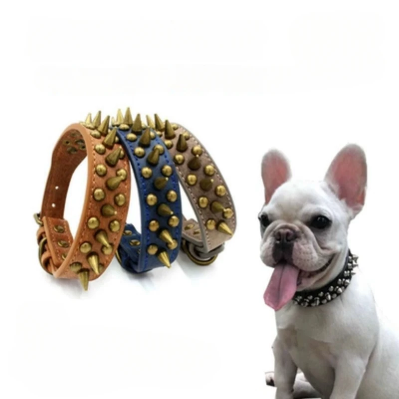 

Dog Anti Bite Metal Rivet Collar Small And Medium Sized Dog Neck Collar Collar Dog Collar Teddy Neck Guard Dog Chain Rope