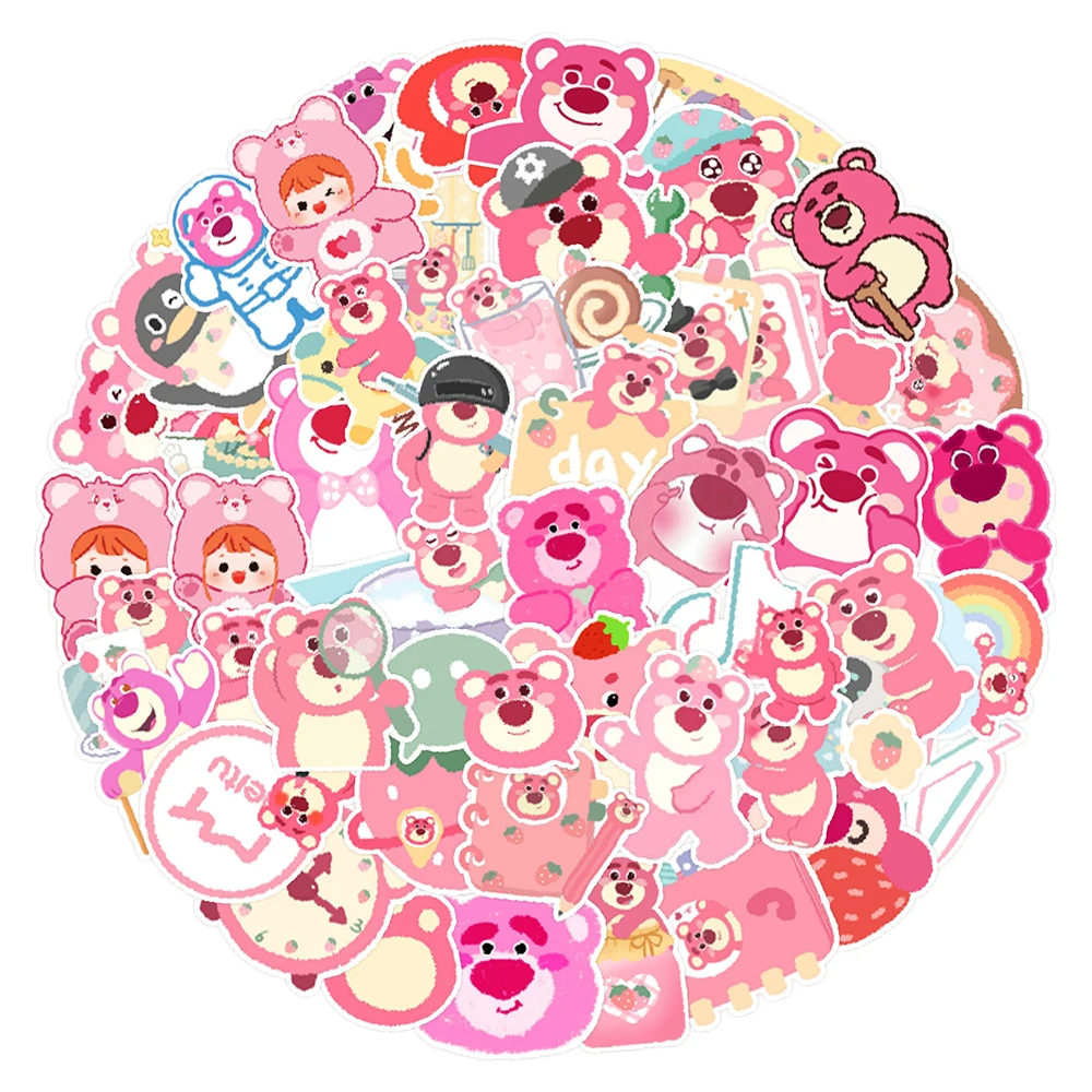 

10/30/50pcs Disney Toy Story Cute Lotso Huggin Bear Stickers Decal Kid Toy Laptop Scrapbook Suitcase Car Phone Graffiti Sticker