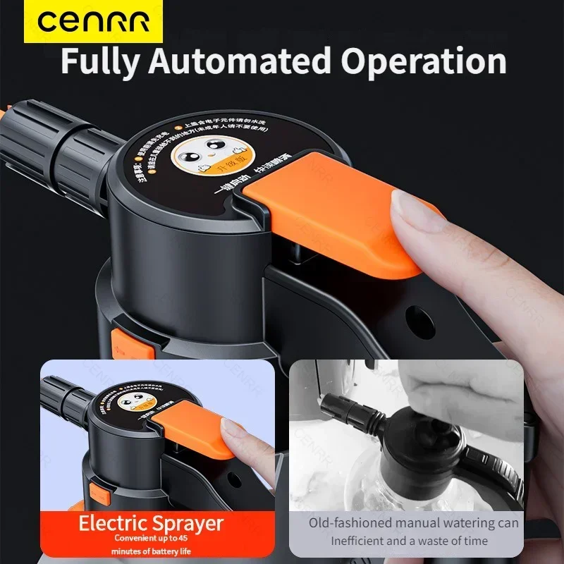 Elektrische Schaum Sprayer Handheld Auto Reinigung 2L Schnee Schaum Kanone Motorisierte Detaillierung Sprayer für Auto Waschen Wasser Pistole Zubehör