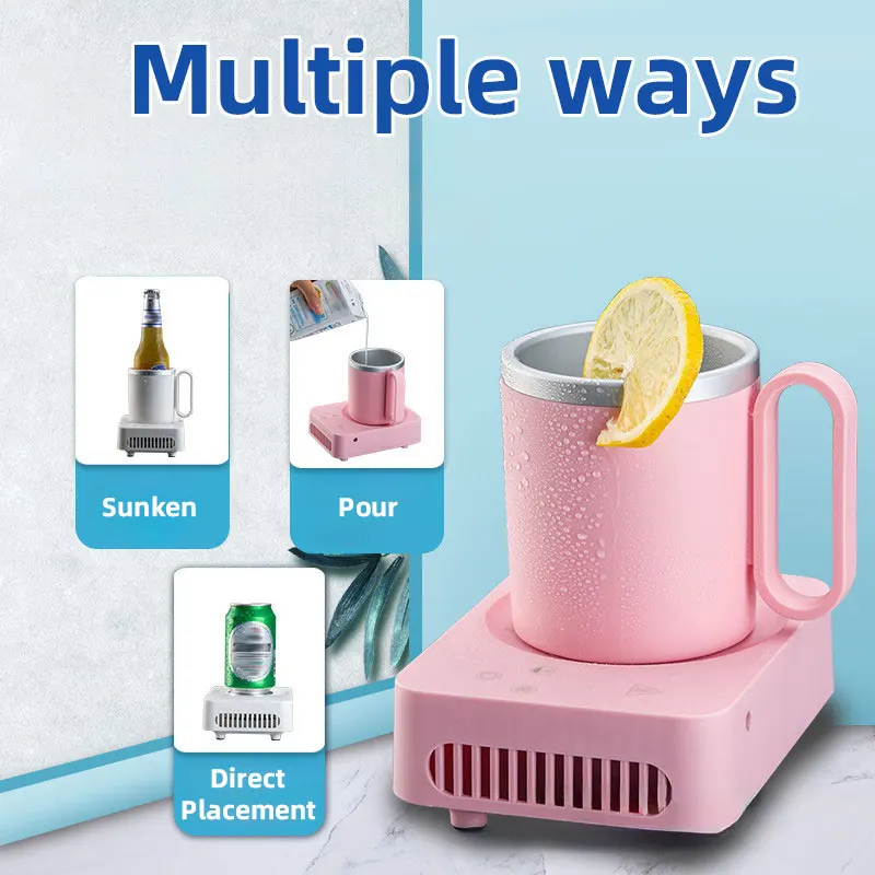 Quick Beer Cooling Cup,Mini Office Coffee Beverage Refrigeration,Portable Water Heater,Intelligent Milk Insulatio,Ice Machine