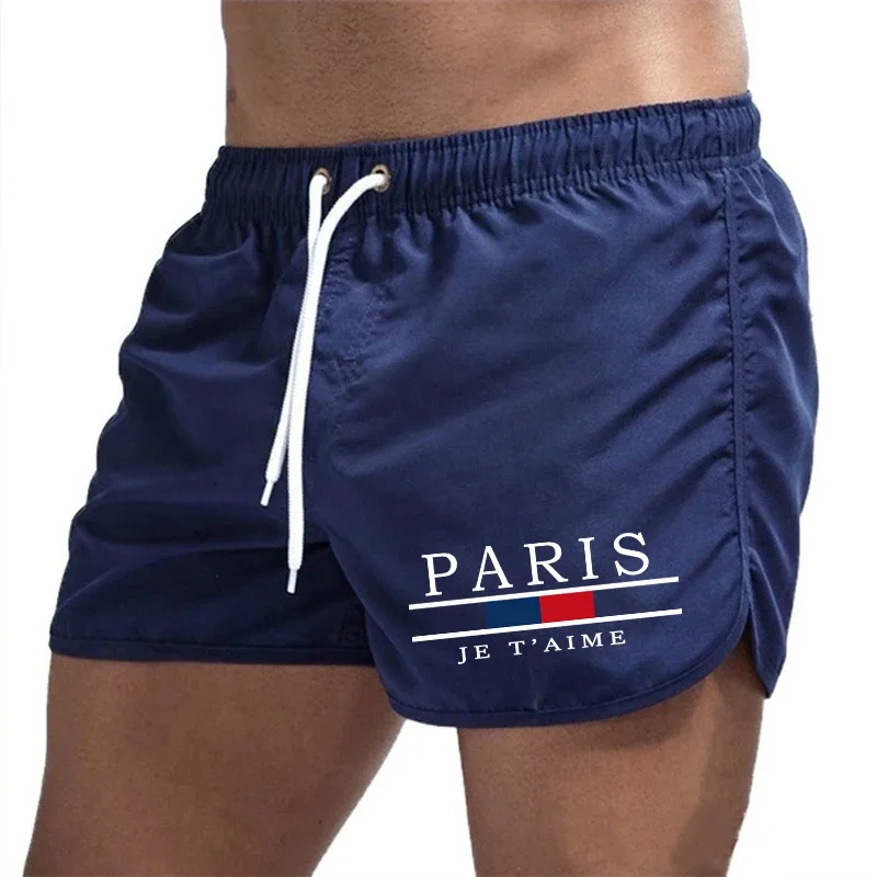 Men's shorts 2025 beach underwear swimming sports pants quick drying swimming men's surfing breathable drawstring fashion casual