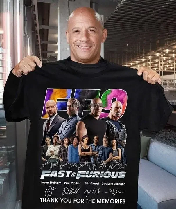 

Fast And Furious Ff9 Actors Signature Thank You For The Memories T Shirt