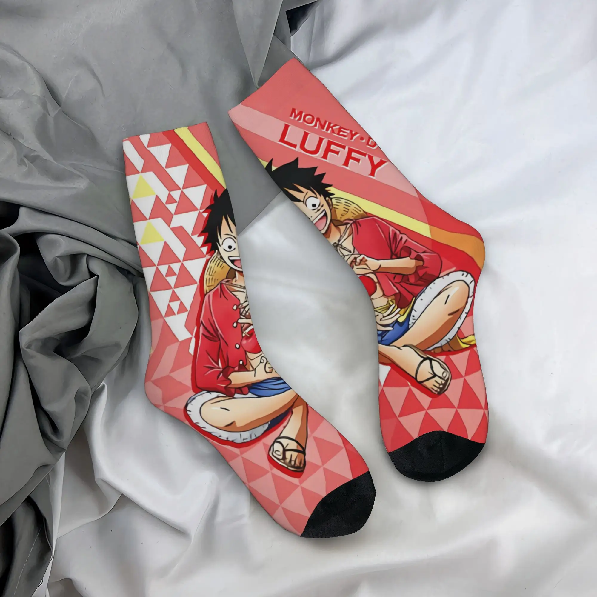 

luffys Zoro Tony Chopper onepieces Print Crew Socks Outfits for Sports Wear Breathable Crew Socks